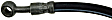 H38710 Front, Passenger Side First Stop Series Brake Line, Metal and Rubber