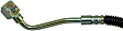 H38883 Front, Driver Side First Stop Series Brake Line, Metal and Rubber