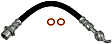H38919 Front, Driver and Passenger Side, Outer First Stop Series Brake Line, Metal and Rubber