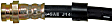 H38969 Front, Driver and Passenger Side First Stop Series Brake Line, Metal and Rubber