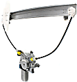 Front, Driver Side Power Window Regulator, With Motor