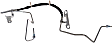 2003 Chrysler Voyager - Rear, Driver Side Brake Line, With Rear Drum, With Hardline, EPDM Rubber, First Stop Series