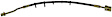 H620373 Rear, Driver Side First Stop Series Brake Line, Metal and Rubber