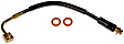 H620881 Front, Driver Side First Stop Series Brake Line, Metal and Rubber