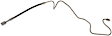 H621172 Rear, Passenger Side, Outer First Stop Series Brake Line, Metal and Rubber