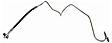 H621174 Rear, Passenger Side, Outer First Stop Series Brake Line, Metal and Rubber