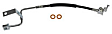 H621257 Rear, Driver Side First Stop Series Brake Line, Metal and Rubber