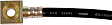H621462 Rear, Passenger Side First Stop Series Brake Line