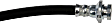 H621544 Front, Driver Side First Stop Series Brake Line, Metal and Rubber