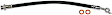 H621778 Rear, Driver Side First Stop Series Brake Line, Metal and Rubber