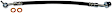H621782 Rear, Driver Side First Stop Series Brake Line, Metal and Rubber