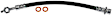H622030 Rear, Driver and Passenger Side, Outer First Stop Series Brake Line, Metal and Rubber