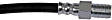 H622129 Front, Driver and Passenger Side First Stop Series Brake Line, Metal and Rubber