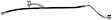 H622256 Front, Driver Side First Stop Series Brake Line, Metal and Rubber