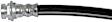 H622256 Front, Driver Side First Stop Series Brake Line, Metal and Rubber