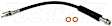 H622444 Front, Driver and Passenger Side First Stop Series Brake Line, Rubber and Steel