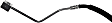 2002 Ford F-650 - Front, Driver Side Brake Line, EPDM Rubber, First Stop Series