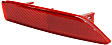 Rear, Passenger Side Bumper Reflector