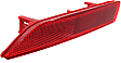 Rear, Driver Side Bumper Reflector, CAPA Certified