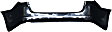 Rear Primed Bumper Cover, EX/EX-L/LX Models, Without Parking Aid Sensor Holes