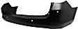 Rear Primed Bumper Cover, Touring Model, With Parking Aid Sensor Holes