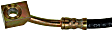 H88972 Front, Passenger Side First Stop Series Brake Line, Metal and Rubber