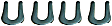 HW1177 Direct Fit Brake Shoe C-Washer, Set of 4