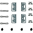 HW5516 First Stop Series Brake Hardware Kit - Direct Fit, Kit