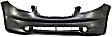 Front Primed Bumper Cover, Base Model, With Fog Light Holes
