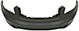 Front Primed Bumper Cover, Base Model, With Fog Light Holes