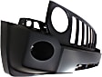 2009 Jeep Patriot - Front Primed Bumper Cover, For Models With Fog Lights, Without Tow Hook, CAPA Certified
