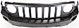 Front Primed Bumper Cover, With Tow Hook Holes, Without Parking Aid Sensor Holes, With Fog Light, Headlight and Turn Signal Light Holes