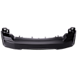 Front Primed Bumper Cover, Without Molding Holes, Without Fog Light Holes, Without Parking Aid Sensor Holes, CAPA CERTIFIED