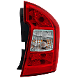 Passenger Side Tail Light, with Bulb, Halogen, Clear and Red Lens