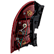 Passenger Side Tail Light, with Bulb, Halogen, Clear and Red Lens