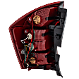 Passenger Side Tail Light, with Bulb, Halogen, Clear and Red Lens