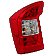 Driver Side Tail Light, with Bulb, Halogen, Clear and Red Lens
