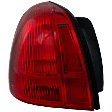 Driver Side Tail Light, without Bulb, Halogen, Red Lens, 8 Cyl., 4.6L Engine, CAPA Certified