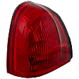 Driver Side Tail Light, without Bulb, Halogen, Red Lens, 8 Cyl., 4.6L Engine, CAPA Certified