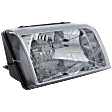 Passenger Side Headlight, with Bulb, Halogen, Clear Lens, 8 Cyl., 4.6L Engine