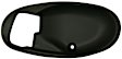 Front, Passenger Side, Interior, Door Handle Trim, Plastic, Black