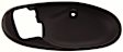 Front, Passenger Side, Interior, Door Handle Trim, Plastic, Black