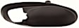 Front, Passenger Side, Interior, Door Handle Trim, Plastic, Black