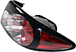 Passenger Side, Outer Tail Light, with Bulb, Halogen, Clear and Red Lens