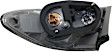 Driver Side, Outer Tail Light, with Bulb, Halogen, Clear and Red Lens