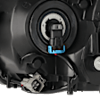 Passenger Side Headlight, with Bulb, Halogen, without Sport Package Model