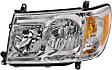 Driver Side Headlight, without Bulb, Halogen, Clear Lens, Base Model, 8 Cyl., 4.7L Engine