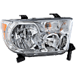 Passenger Side Headlight, with Bulb, Halogen, Clear Lens, without leveling system
