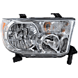 Passenger Side Headlight, with Bulb, Halogen, Clear Lens, without leveling system, CAPA Certified