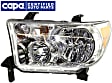 Driver Side Headlight, with Bulb, Halogen, Clear Lens, without leveling system, CAPA Certified